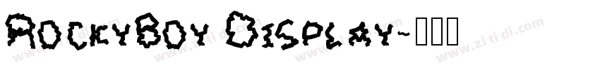 RockyBoy Display字体转换